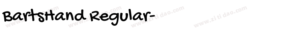 BartsHand Regular字体转换